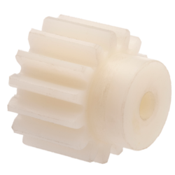 Spur gear straight-toothed, PA6 with pre-drilled hole